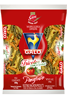 Embalagem Macarrão De Sêmola Galo Tricolori Tipo Parafuso 500g