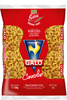 Embalagem Macarrão Galo Sêmola Tipo Caracolino 500g