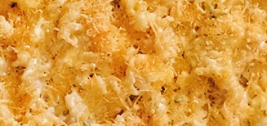 Receita Macarrão 4 queijos gratinado