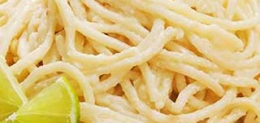 Receita Macarrão ao Molho de Limão