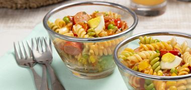 Receita Macarrão de Férias Tricolor