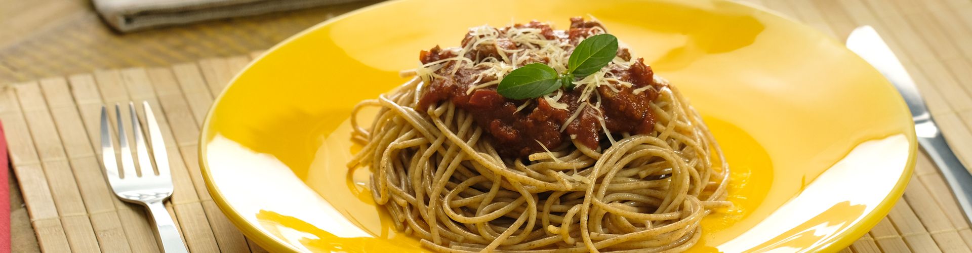 Macarrão Integral com Carne Moída
