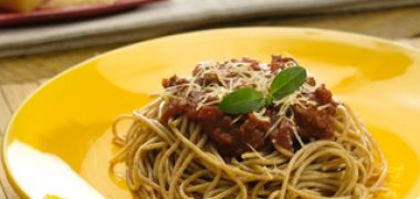 Receita Macarrão Integral com Carne Moída