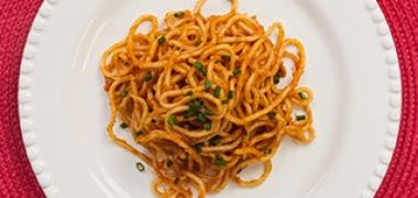 Receita Macarrão Frito