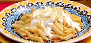 Receita Macarrão com Creme de Leite