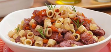 Receita Macarrão com Molho de Linguiça Toscana
