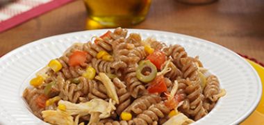 Receita Macarrão Integral com Frango