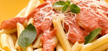 Receita Macarrão com Molho Rosé