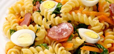 Receita Macarrão com Linguiça