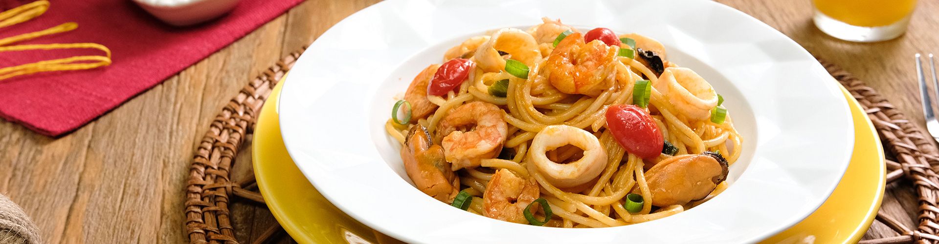 Macarrão com Frutos do Mar